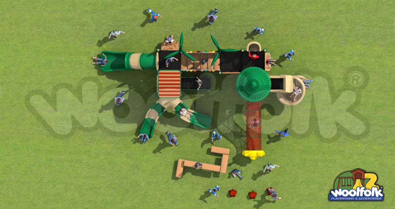 Juego Infantil para exteriores, tipo temático. Modelo: GA013