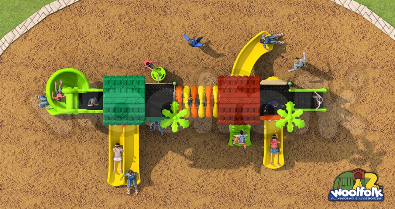 Juego Infantil para exteriores, tipo temático. Modelo: GA014