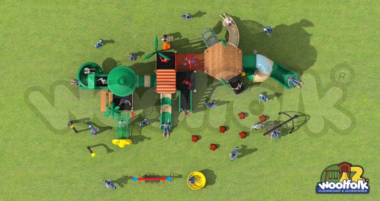 Juego Infantil para exteriores, tipo temático. Modelo: GA017