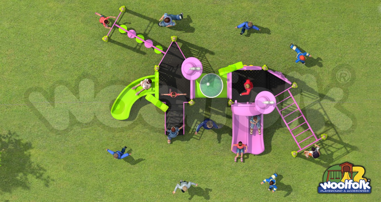 Juego Infantil para exteriores, tipo temático. Modelo: MU001