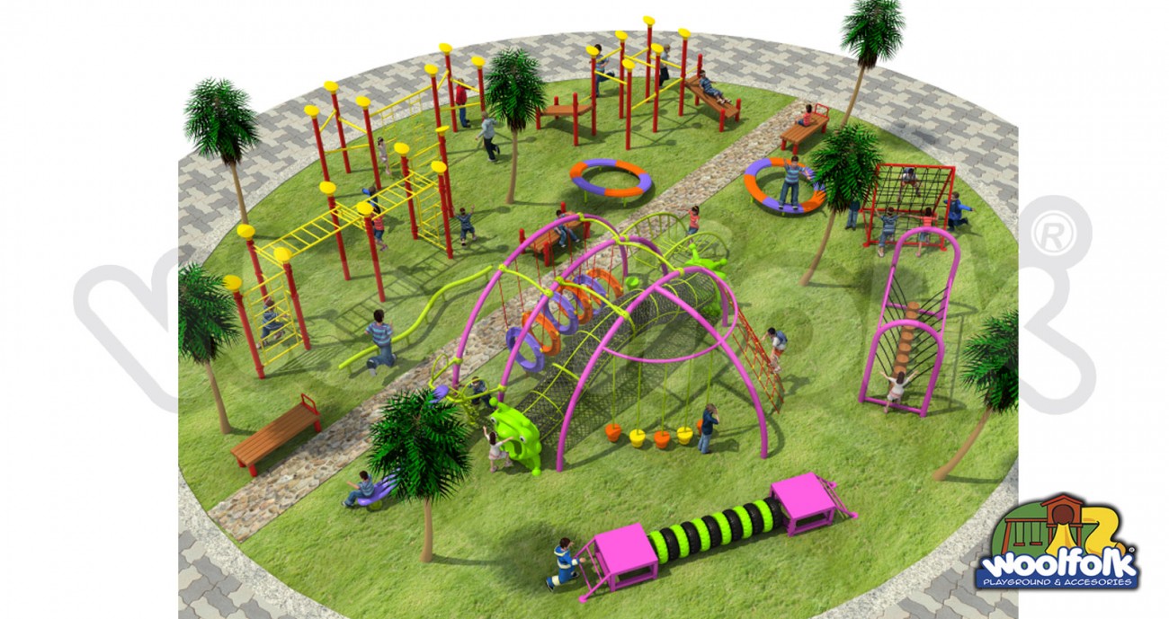 Juego Infantil para exteriores, tipo extremo. Modelo: FE033