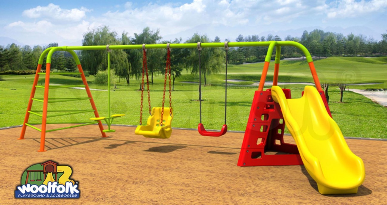 Juego Infantil para exteriores Línea Columpios. Modelo: MET240