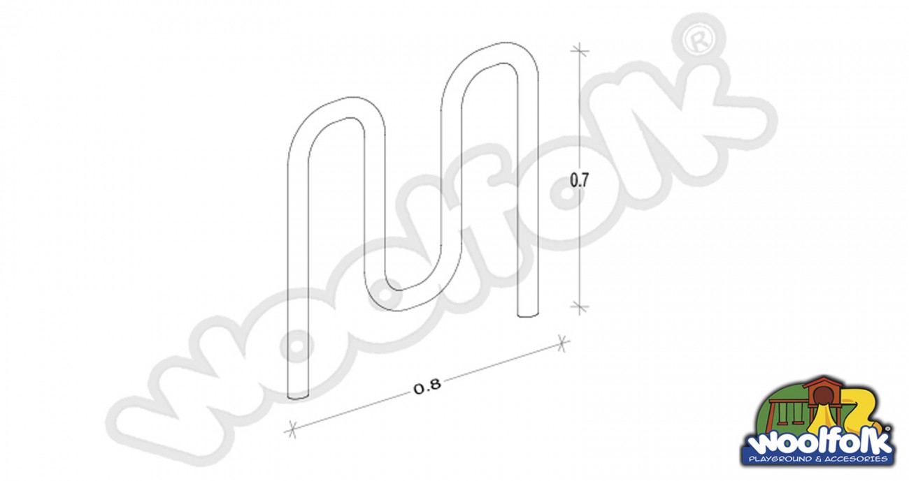 Bicicletero para Exteriores. Modelo: ACC006-d