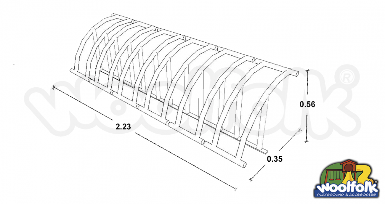 Bicicletero para Exteriores. Modelo: ACC010-6