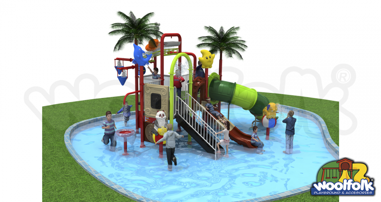 Juego Infantil acuático para parques y chapoteaderos. Modelo: WP014