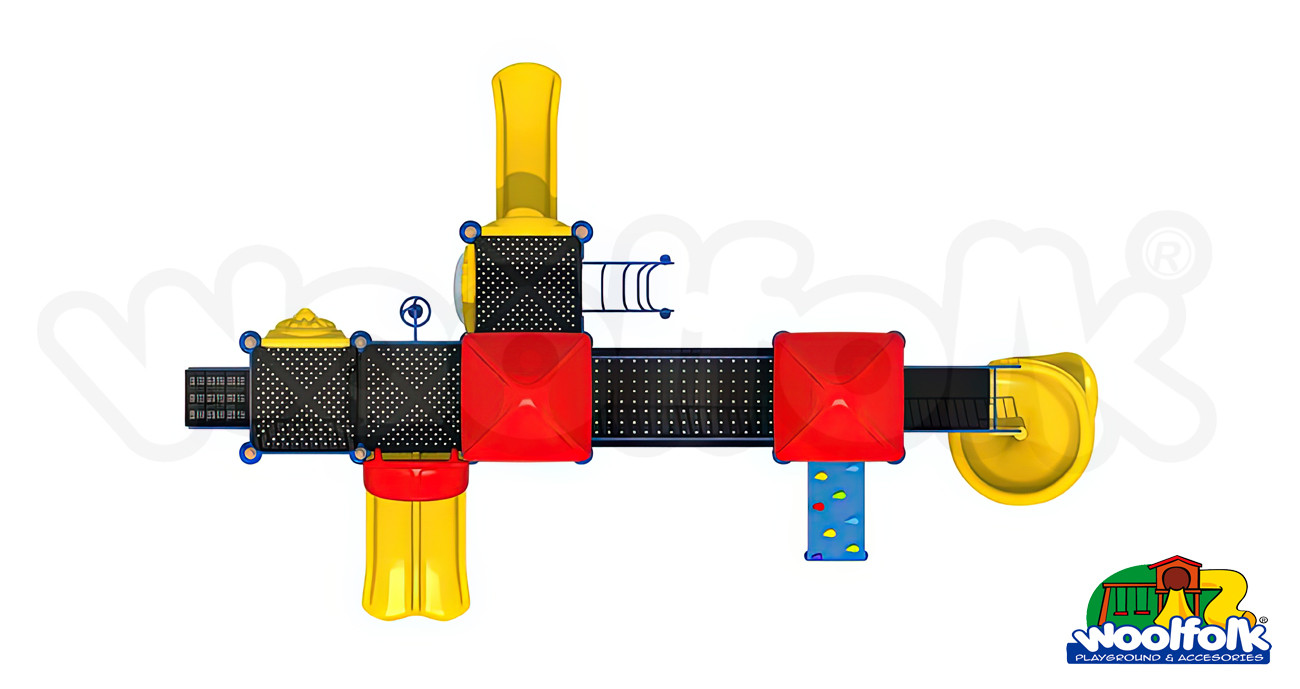 Juego Infantil metálico para exteriores. Modelo: MET113