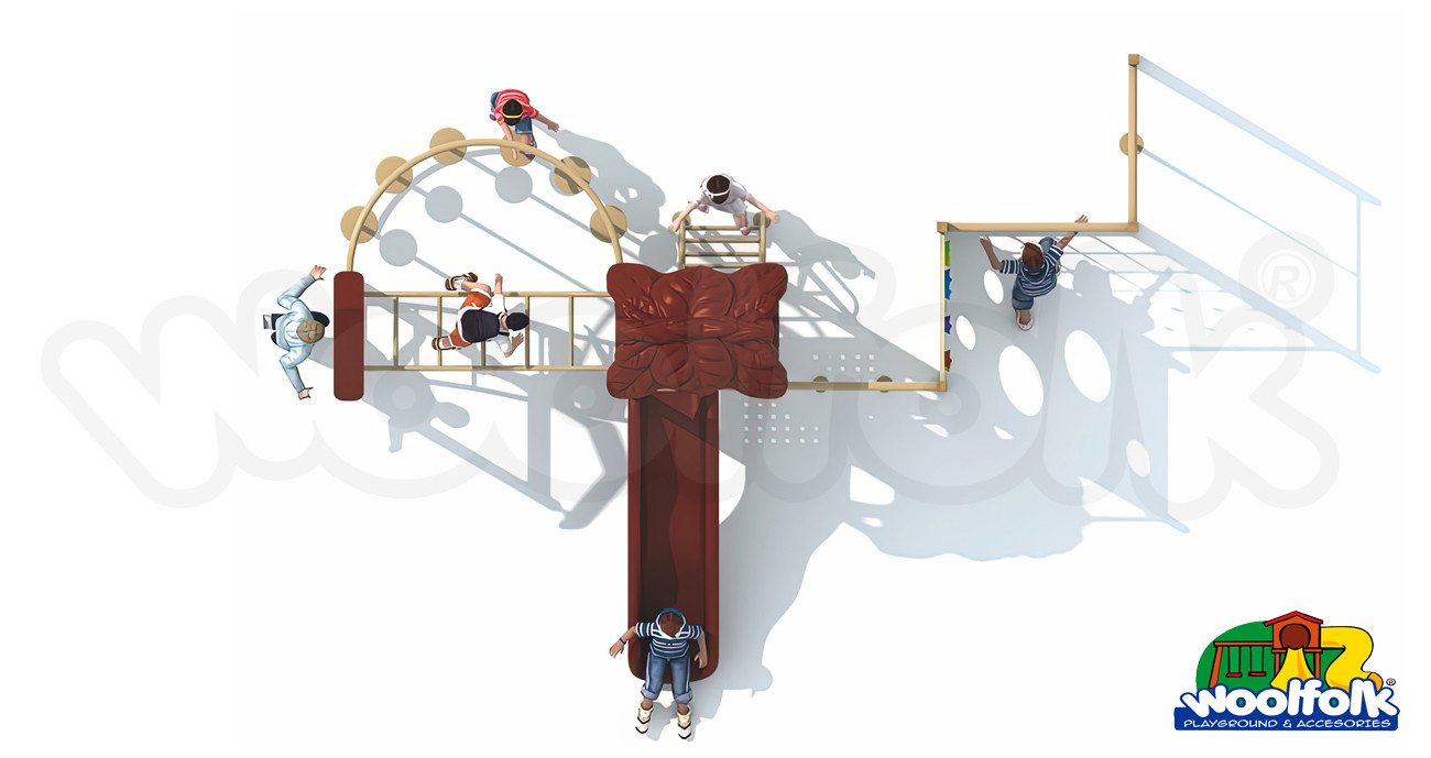 Juego Infantil para exteriores con elementos individuales que complementan los Juegos Modulares para crear áreas de juego con más actividades. Modelo: MET242