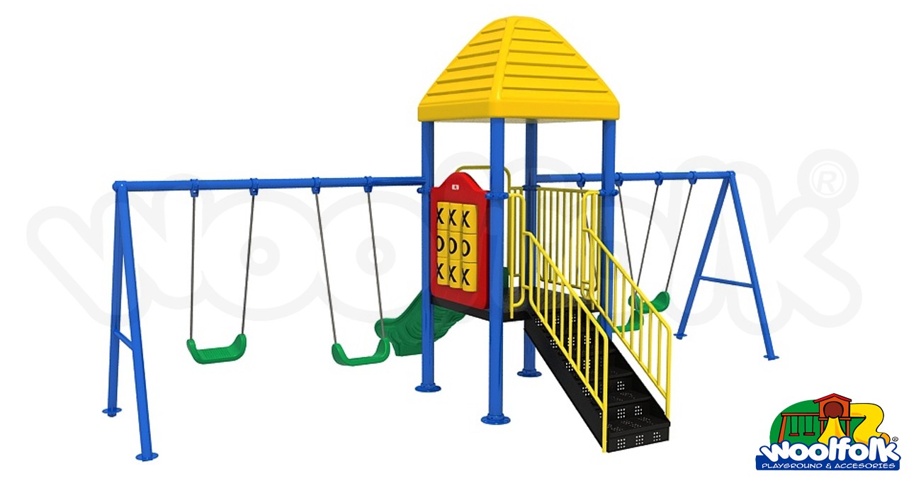 Juego Infantil metálico para exteriores. Modelo: MET205