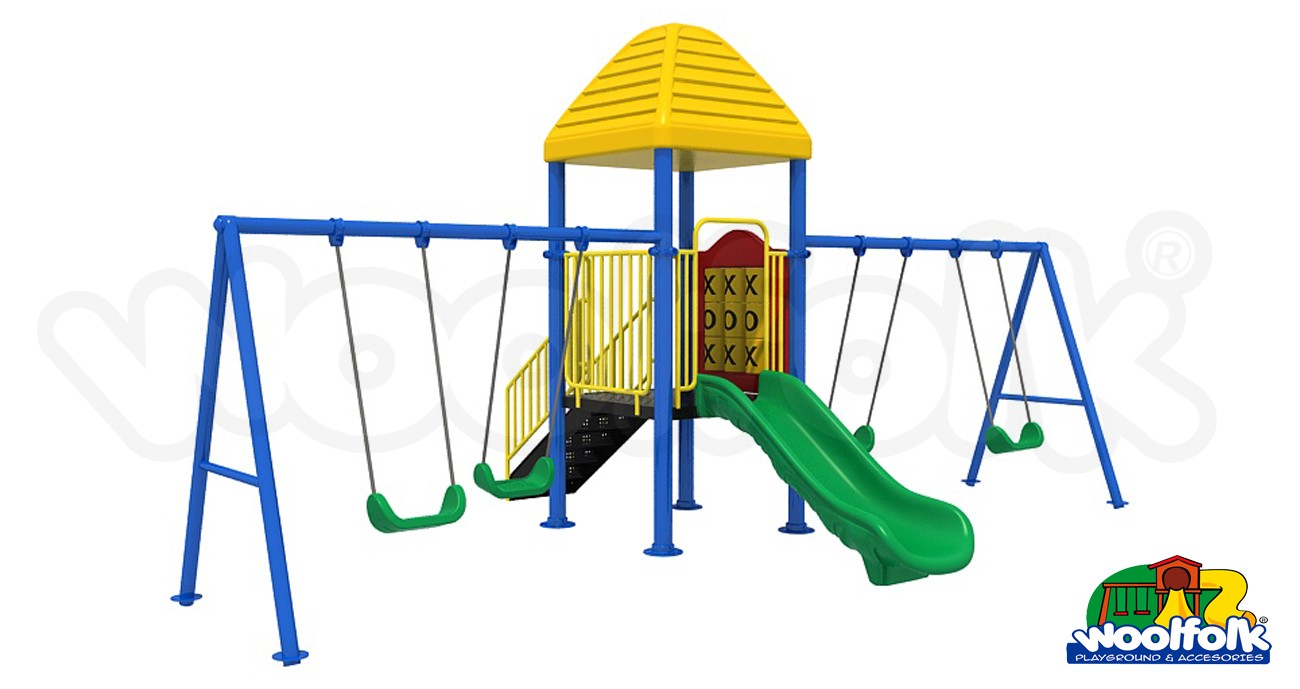 Juego Infantil metálico para exteriores. Modelo: MET205
