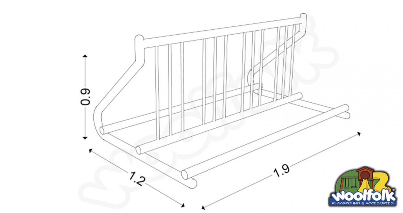 Bicicletero para Exteriores. Modelo: ACC002