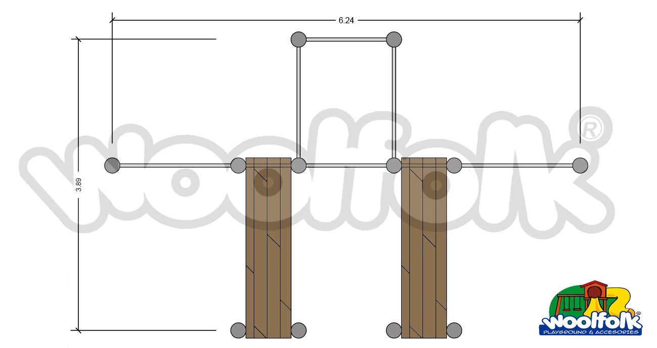 Aparato de Ejercicio para Exteriores. Modelo: CA002