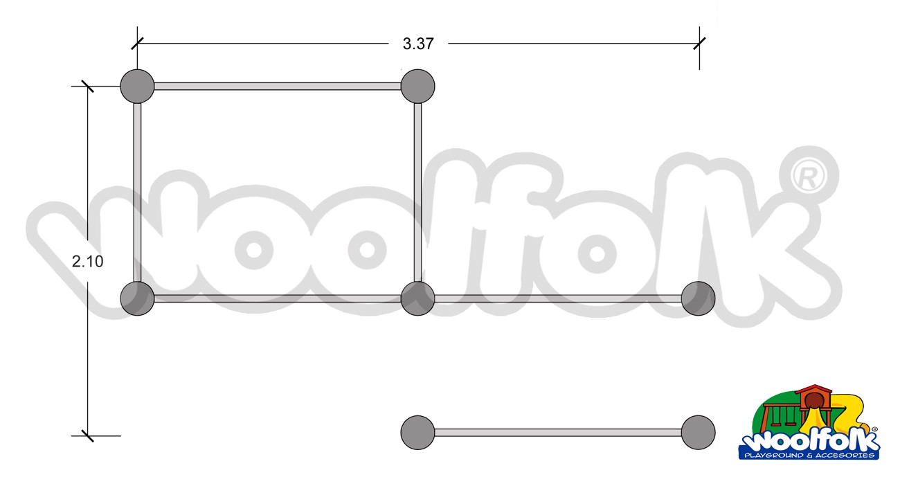 Aparato de Ejercicio para Exteriores. Modelo: CA005