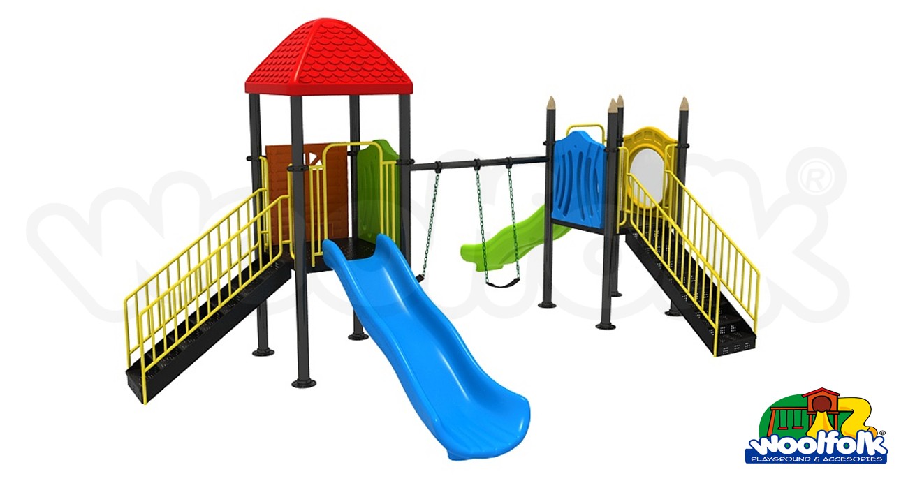 Juego Infantil metálico para exteriores. Modelo: MET213