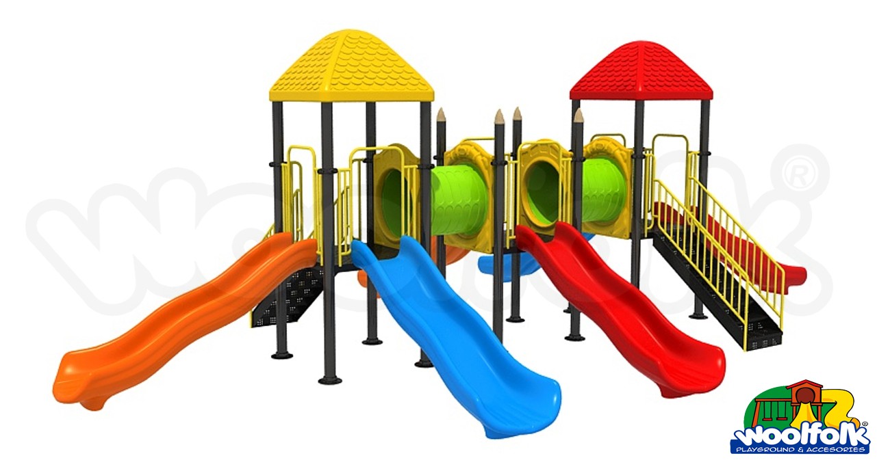 Juego Infantil metálico para exteriores. Modelo: MET217