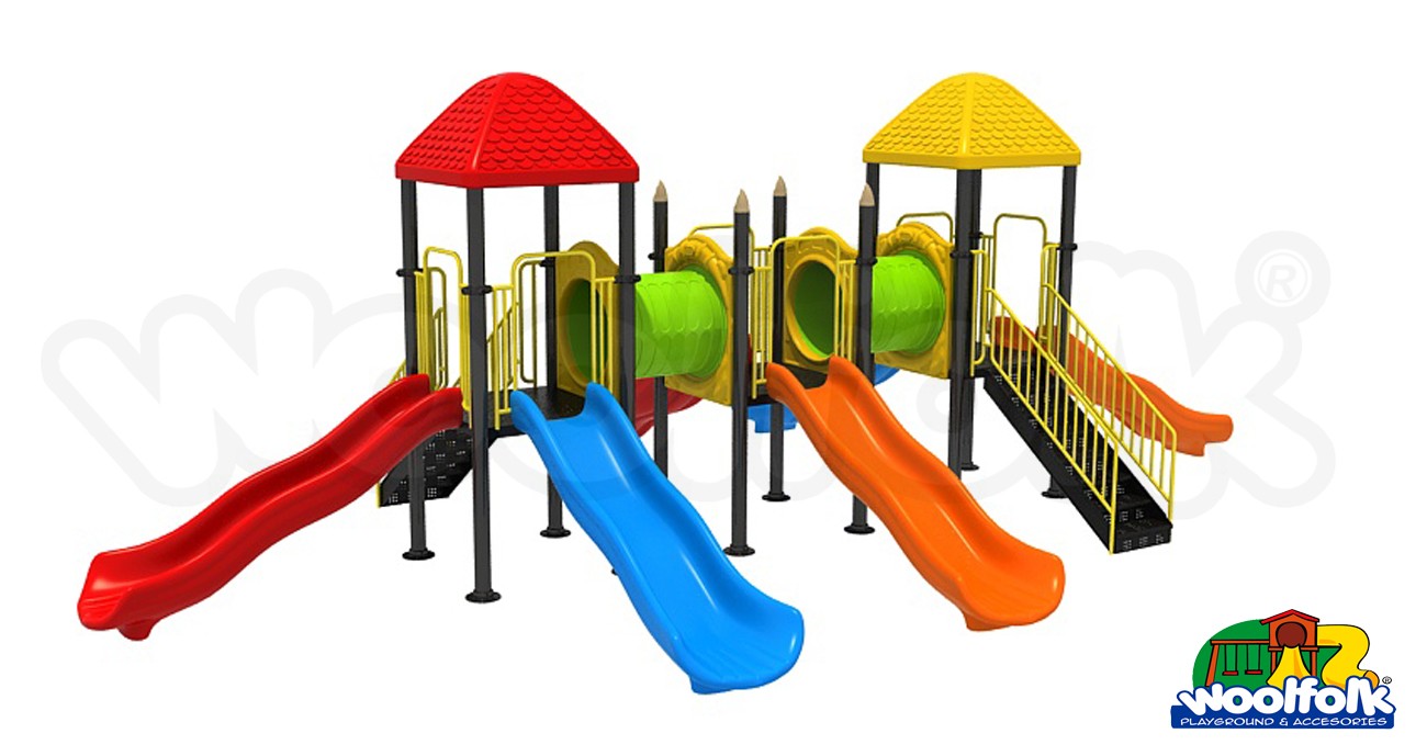 Juego Infantil metálico para exteriores. Modelo: MET217