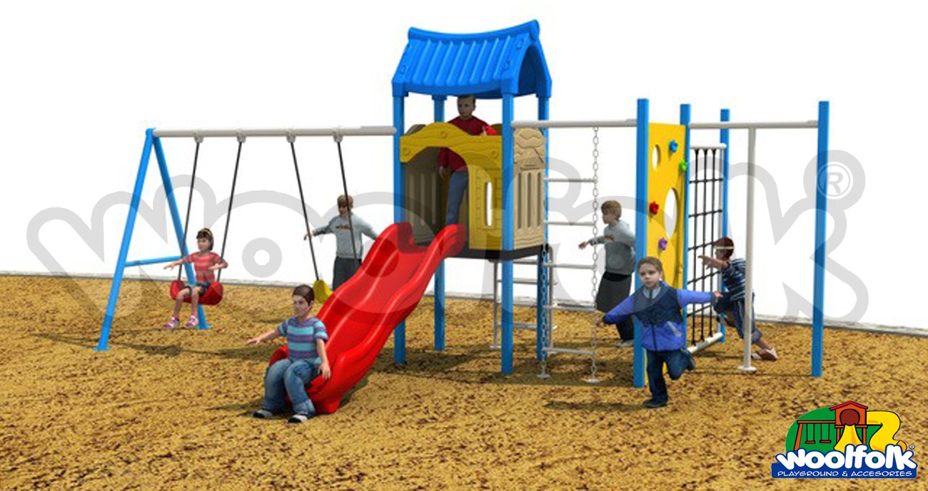 Juego Infantil para exteriores Línea Columpios. Modelo: MET206-E