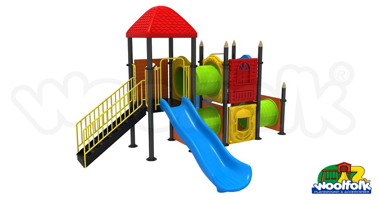 Juego Infantil metálico para exteriores. Modelo: MET212