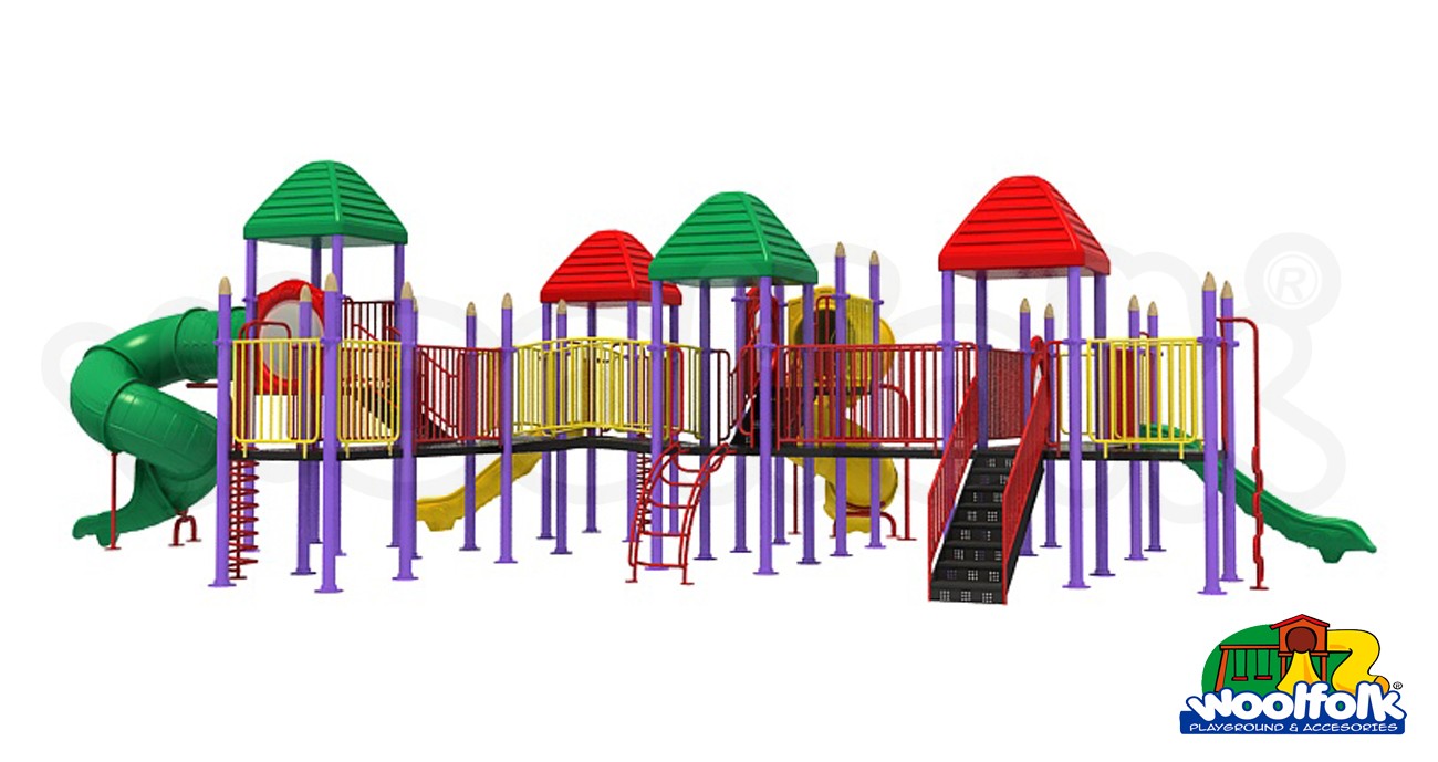 Juego Infantil metálico para exteriores. Modelo: MET220