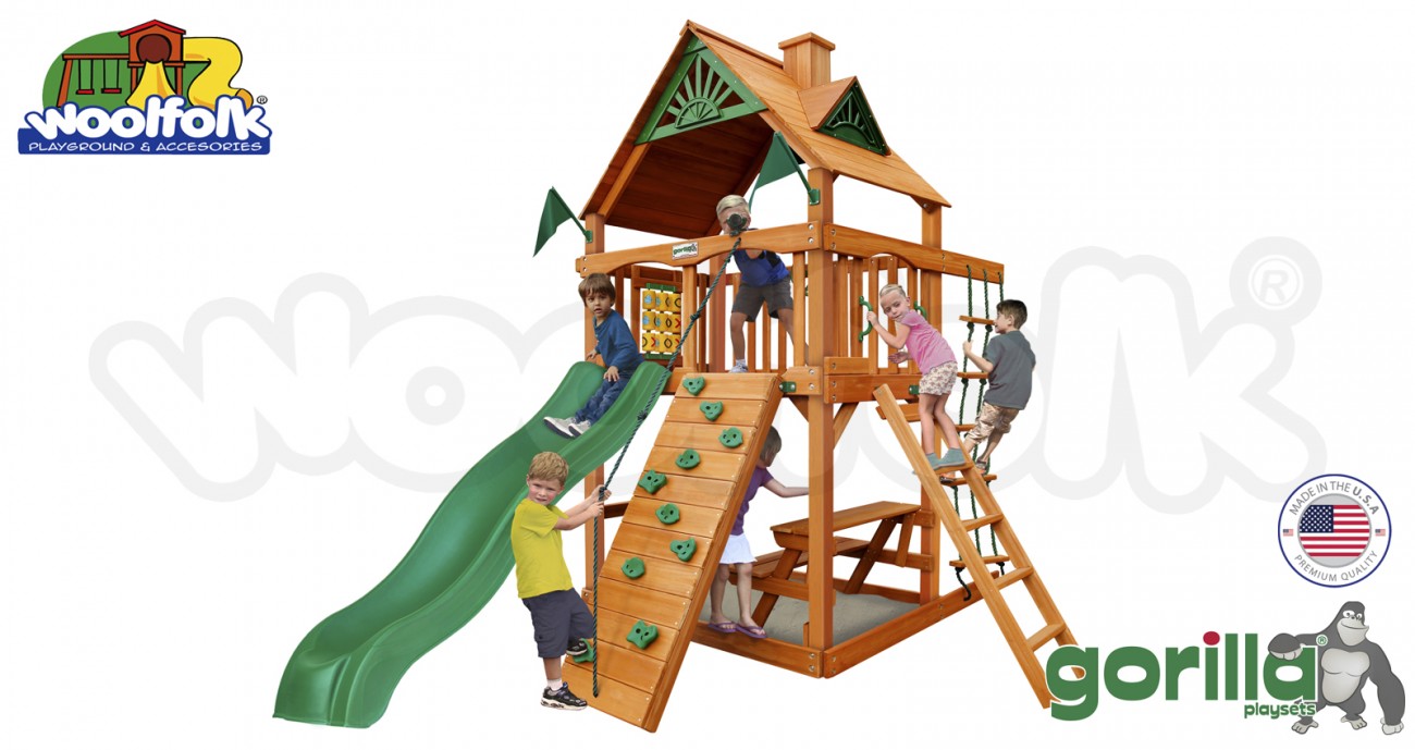 Juego Infantil de Madera Fabricado en Estados Unidos. Modelo: Chateau Tower