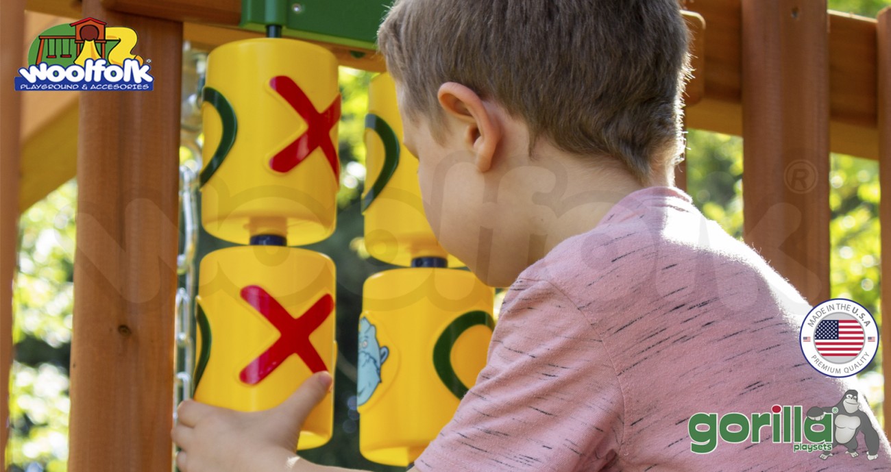Juego Infantil de Madera Fabricado en Estados Unidos. Modelo: Chateau Tower
