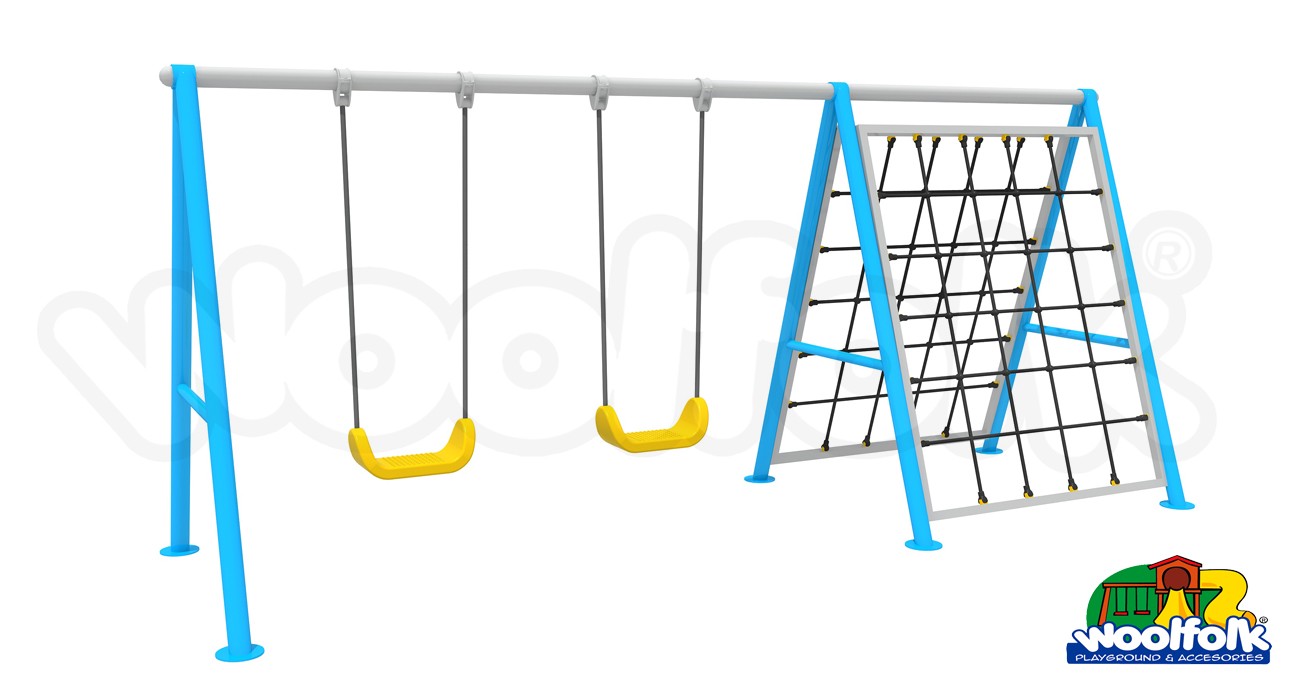 Juego Infantil metálico para exteriores. Modelo: MET202