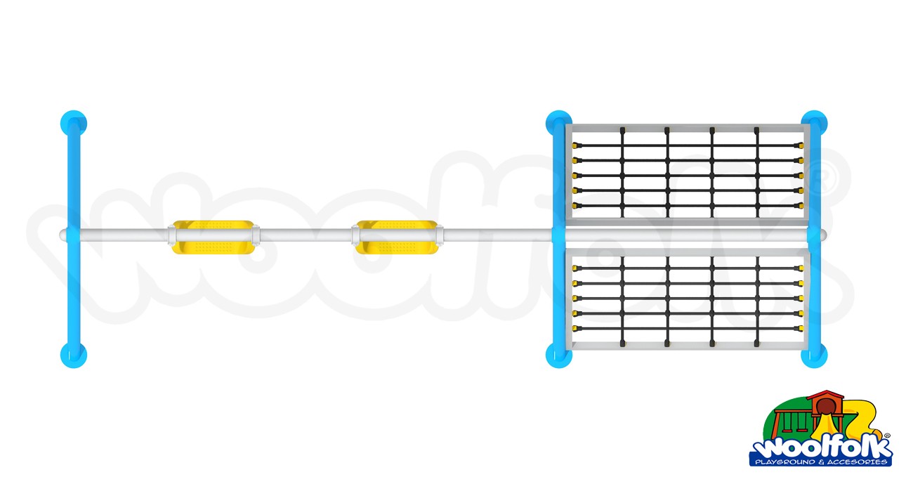 Juego Infantil metálico para exteriores. Modelo: MET202