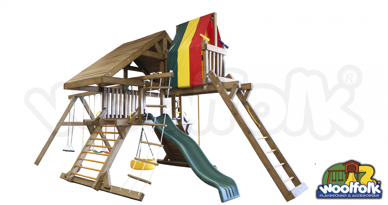 Juego Infantil de Madera de Pino Canadiense. Modelo: WDM004P