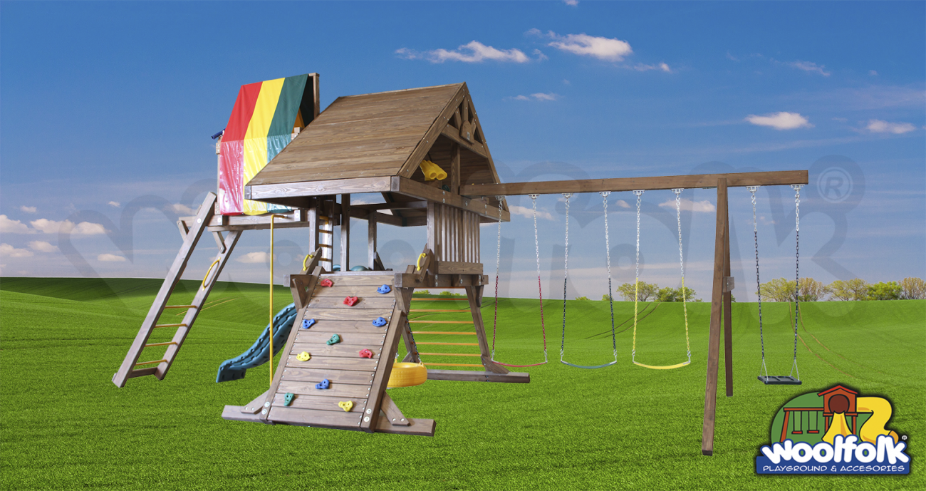 Juego Infantil de Madera de Pino Canadiense. Modelo: WDM004P