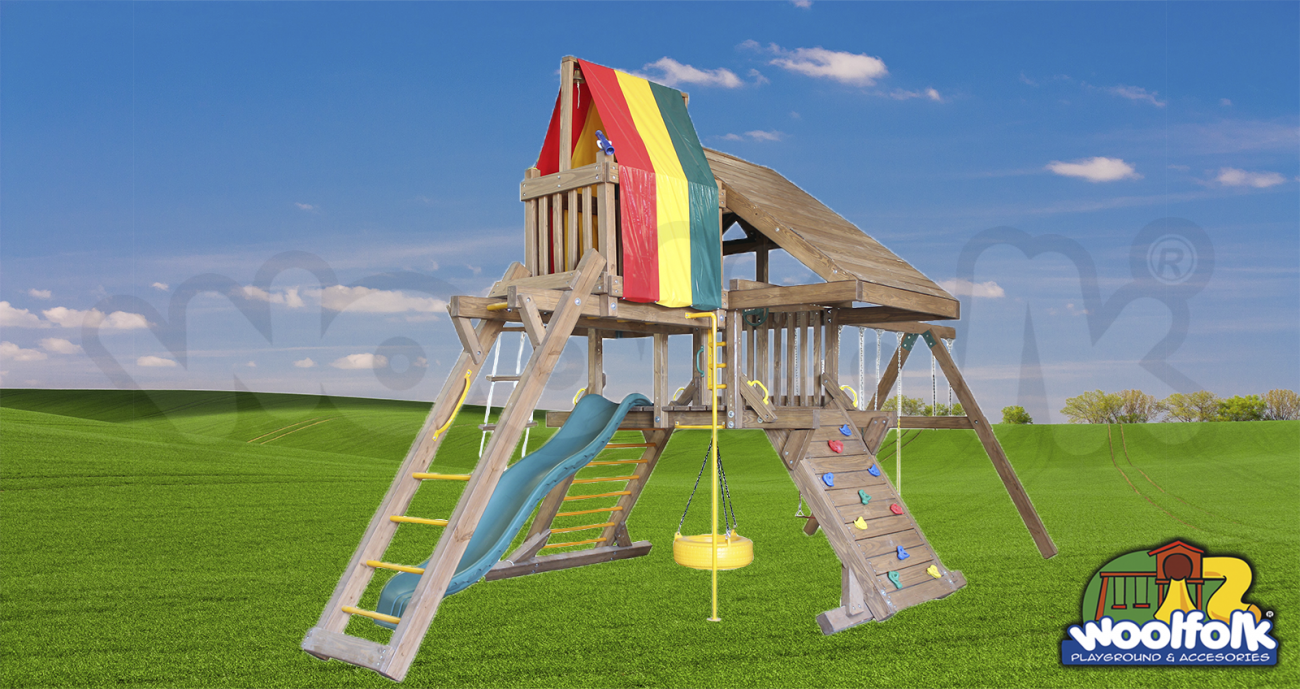 Juego Infantil de Madera de Pino Canadiense. Modelo: WDM004P