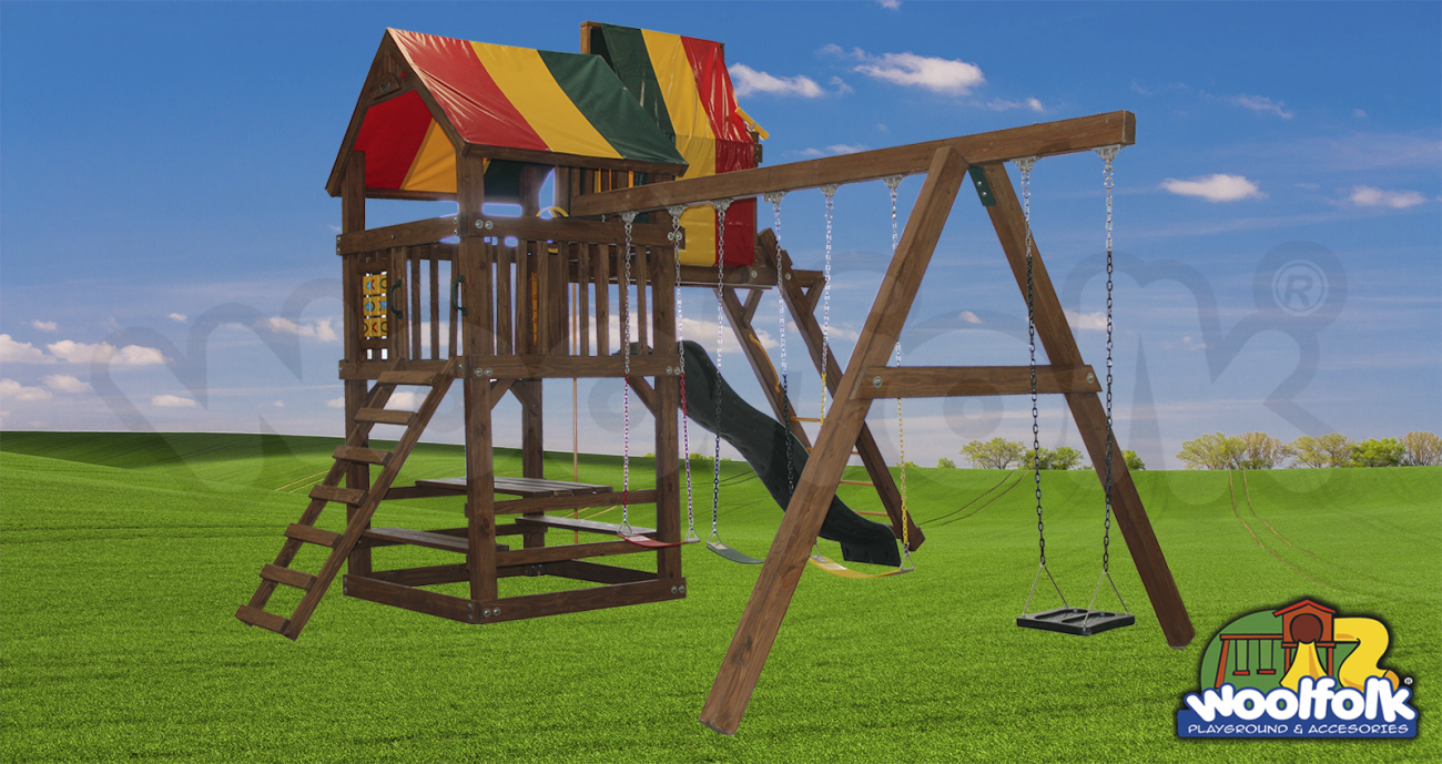 Juego Infantil de Madera de Pino Canadiense. Modelo: WDM003P