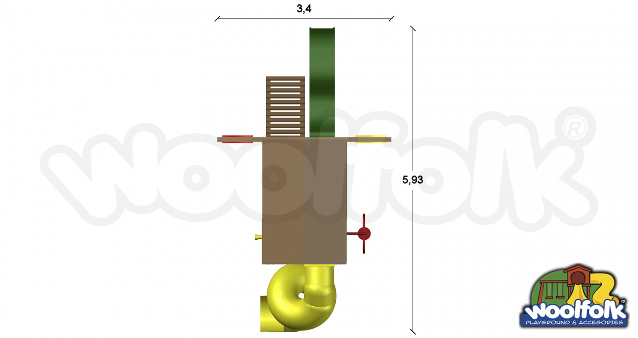 Juego Infantil de Madera de Pino Canadiense. Modelo: WDM002T
