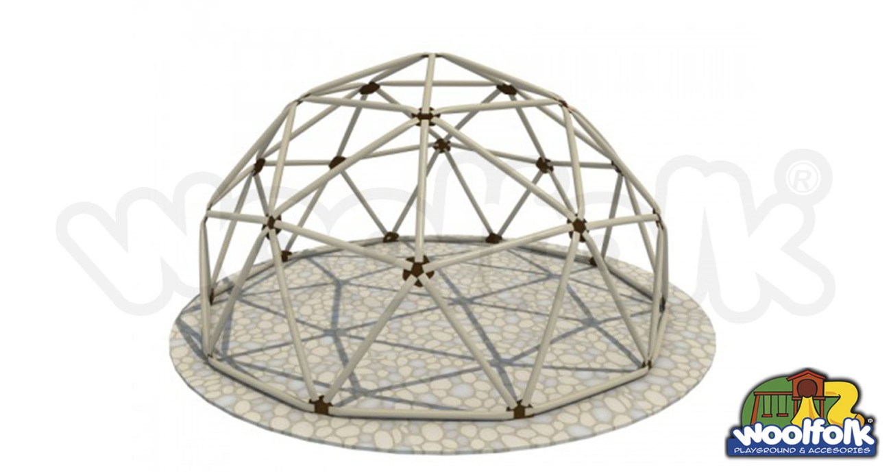 Juego Infantil para exteriores Línea Escalables Domo Metálico grande con estructura de acero galvanizado. Modelo: CME024-gr