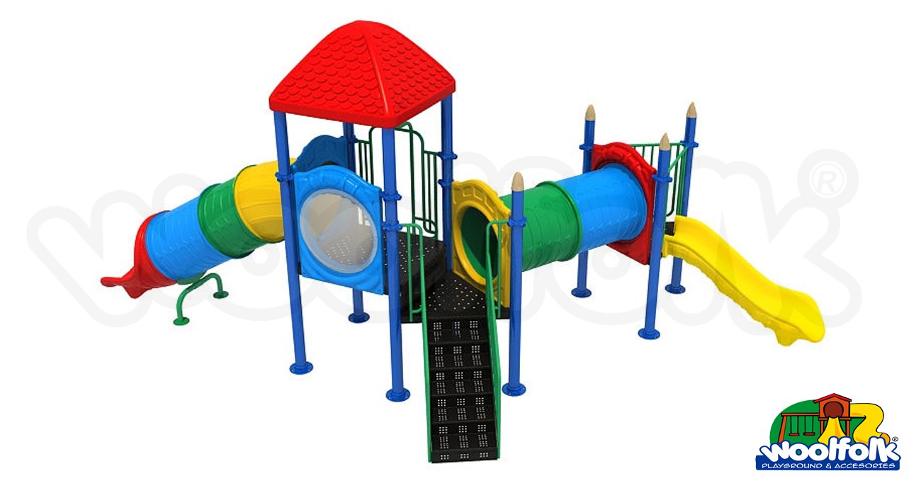 Juego Infantil metálico para exteriores. Modelo: MET221