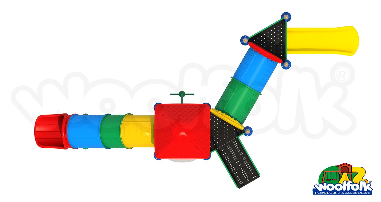 Juego Infantil metálico para exteriores. Modelo: MET221