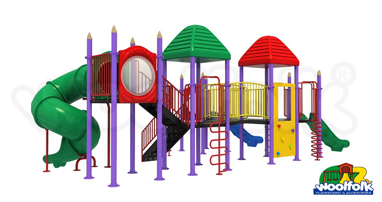 Juego Infantil metálico para exteriores. Modelo: MET219