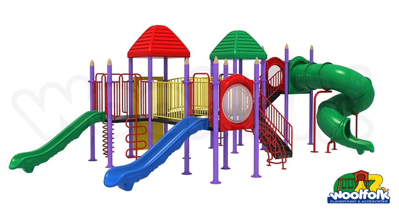 Juego Infantil metálico para exteriores. Modelo: MET219