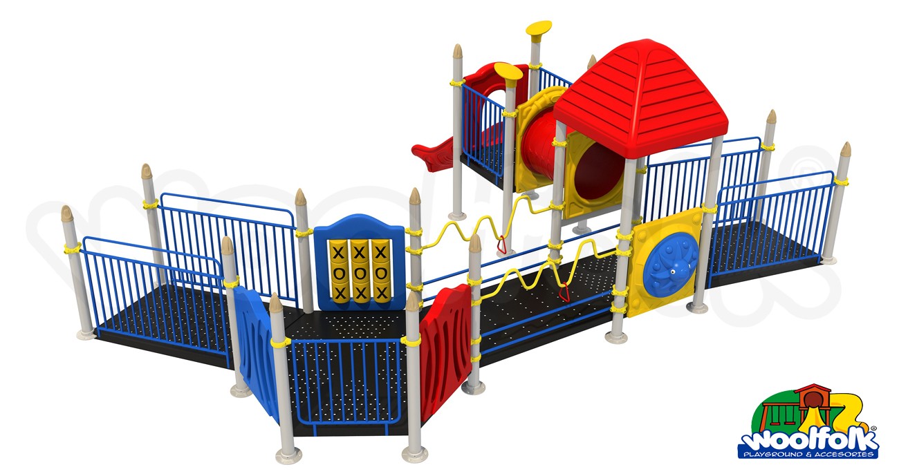 Juego Infantil metálico modular inclusivo para exteriores. Modelo: MET250