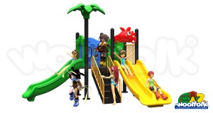 Montable metálico infantil carrusel con asientos individuales y volante giratorio central.-AKM013