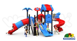 Montable metálico infantil carrusel con asientos individuales y volante giratorio central.-AKM017